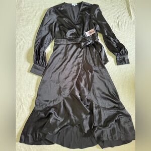 Sofia by Sofia Vergara Black High Low Dress with Wrap Style